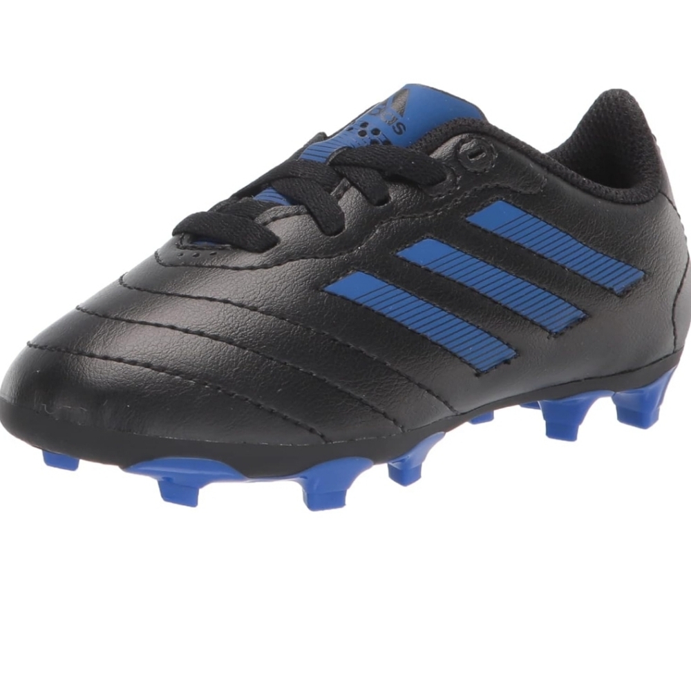 Adidas Goletto VII FG J Size 12 Boys Soccor Cleats Blue/black Lace Up NWT